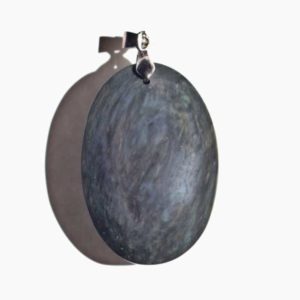 pendentif obsidienne manta huichol