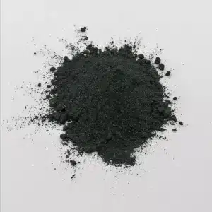 Image de poudre magnétique noire