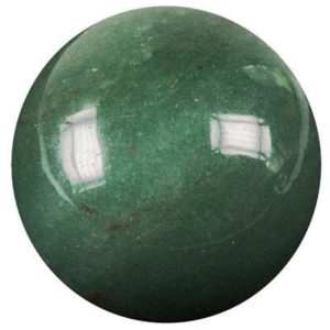 Photo d'une boule de massage en pierre d'aventurine verte