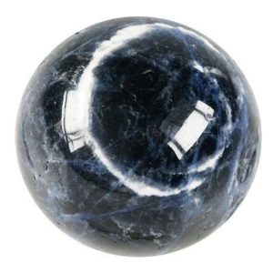 Photo d'une boule de massage en pierre de sodalite
