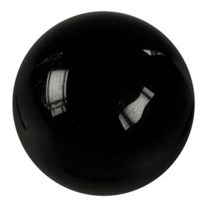 Photo d'une boule de massage en pierre de tourmaline noire