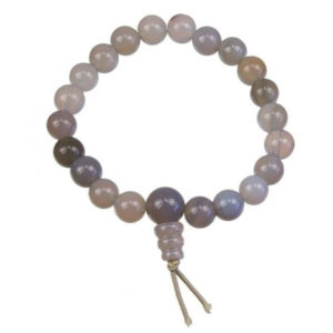Photo d'un bracelet mala en pierre d'agate