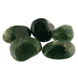 Photo de pierres roulées agate mousse verte