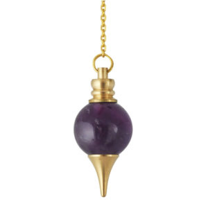 Pendule spheroton en améthyste