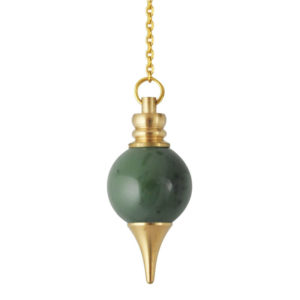Pendule spheroton en jade