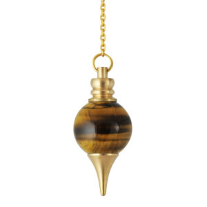 Pendule spheroton oeil de tigre