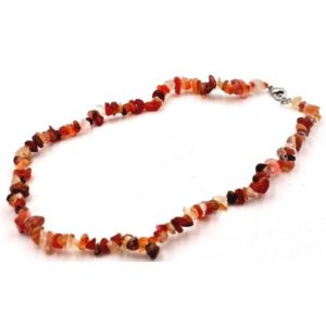 Collier baroque pierre cornaline