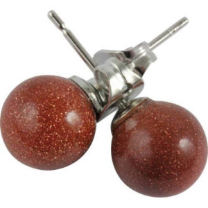 boucles d'oreilles pierre d'or