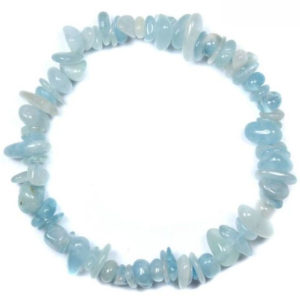 Bracelet baroque aigue marine