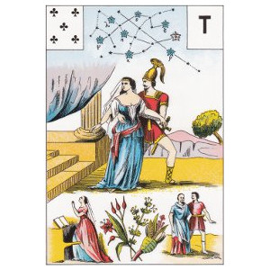 cinq de trèfle la guerre de troie grand lenormand
