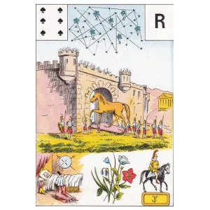 six de pique guerre de troie grand lenormand
