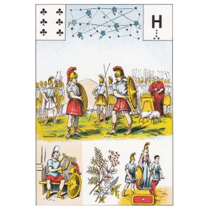 six de trèfle la guerre de troie grand lenormand