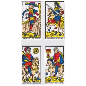 Les cavaliers tarot de Marseille