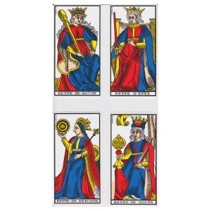 Les reynes tarot de Marseille