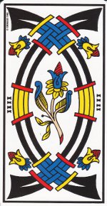quatre d'épée tarot de Marseille