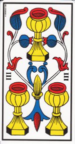 trois de coupe tarot de Marseille