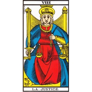 La justice tarot de Marseille