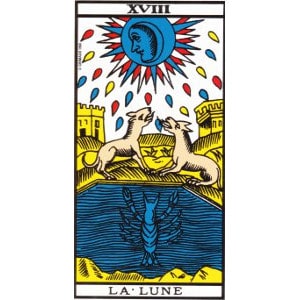 La lune tarot de Marseille