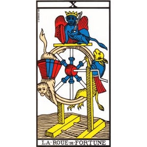 La roue de la fortune tarot de Marseille