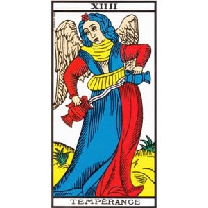 La tempérance tarot de Marseille