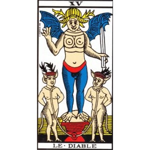 Le diable tarot de Marseille