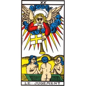 Le jugement tarot de Marseille