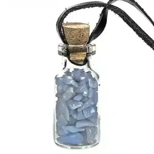 Pendentif bouteille angélite