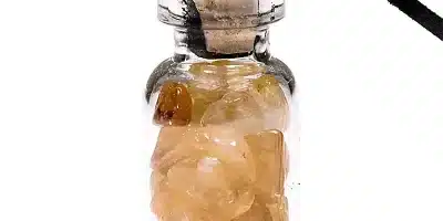 Pendentif bouteille citrine